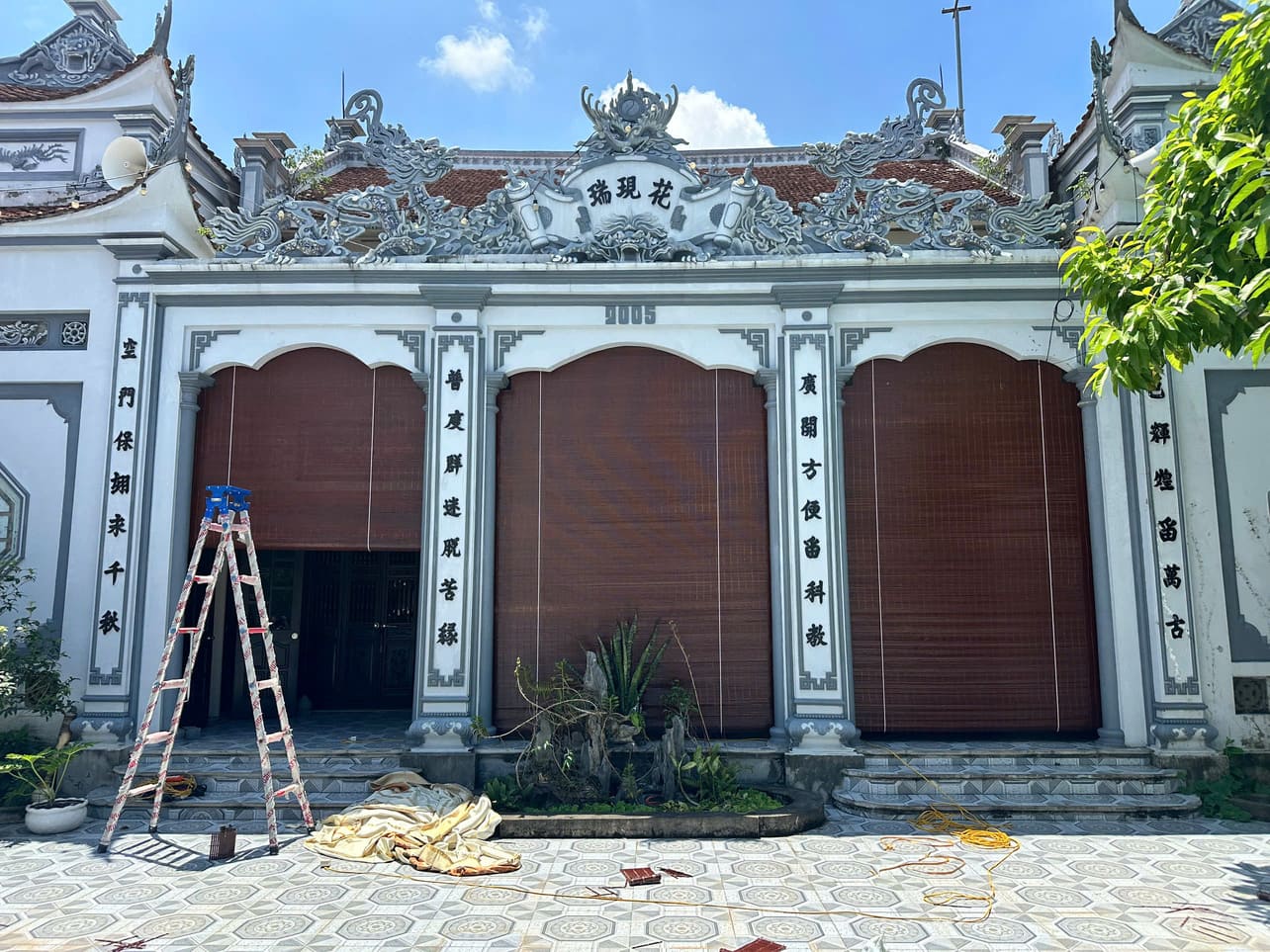 Lắp đặt mành tre trúc tại Hưng Yên (Thái Bình)