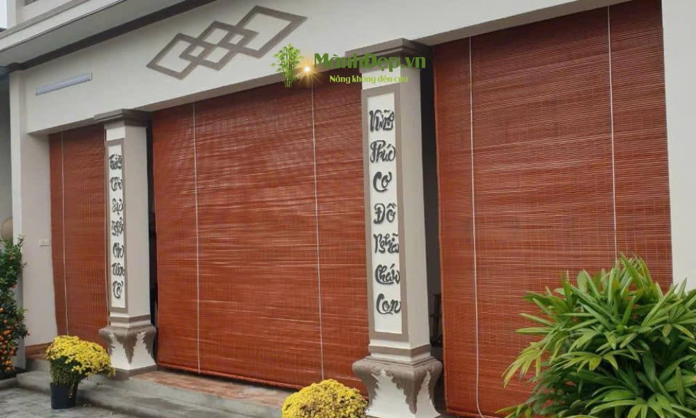 lắp đặt mành tre tại Hải Phòng