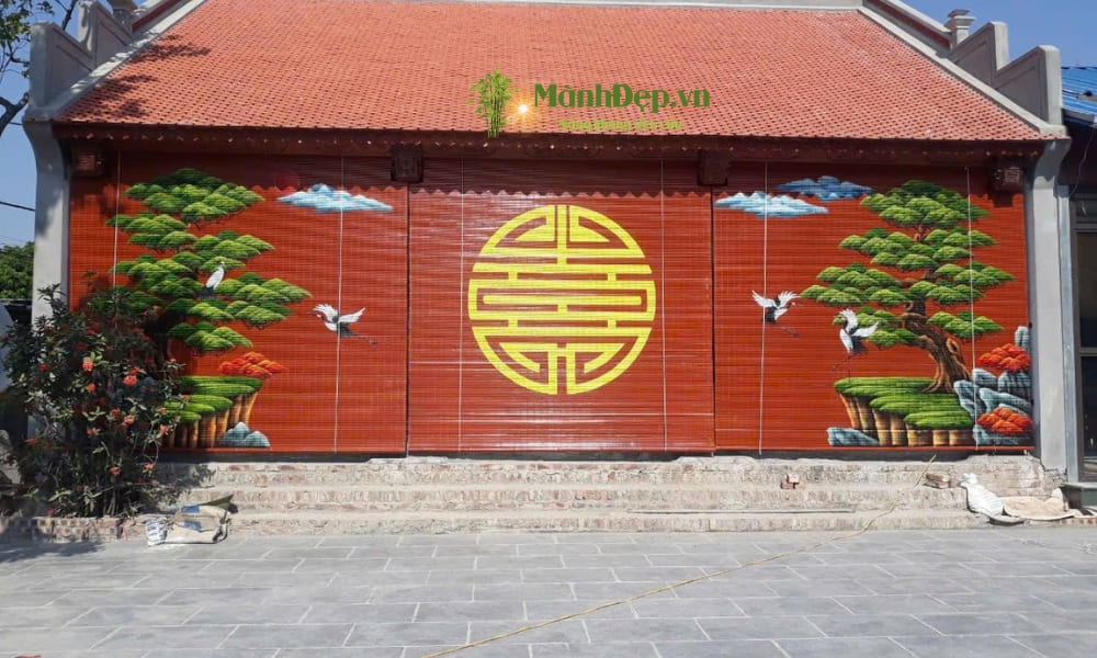 lắp đặt mành tre tại Hải Phòng