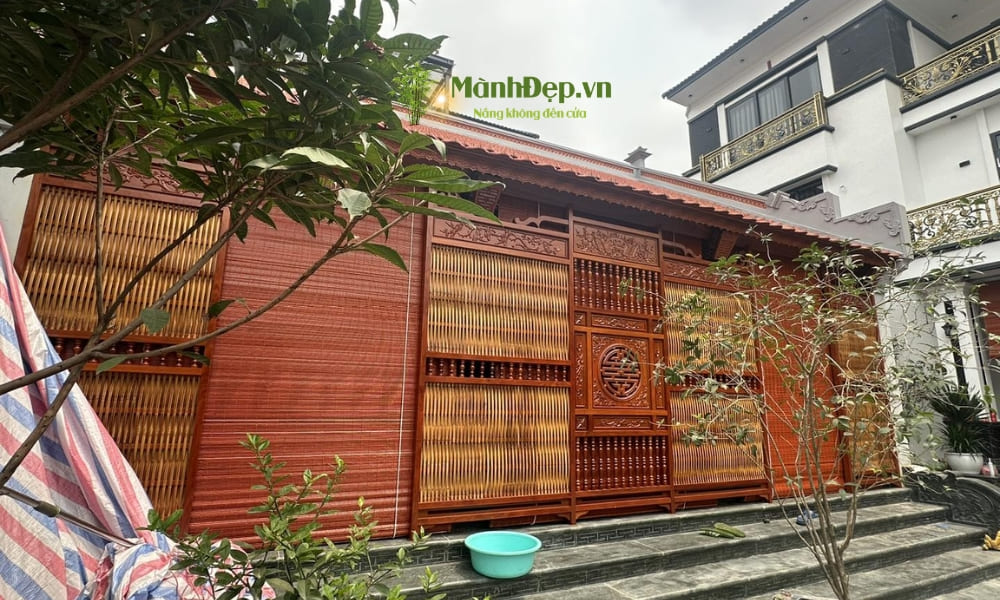 lắp đặt mành tre trúc chống nắng tại Quận 7
