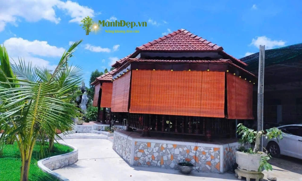 lắp đặt mành tre trúc chống nắng tại Quận 7